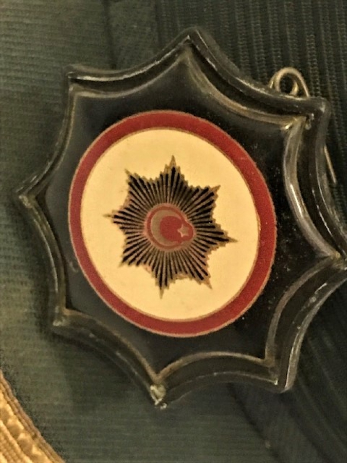 1970 LERİN ARMALI UCUK YESİL POLİS ŞAPKA